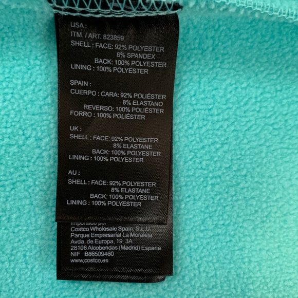 Kirkland-Sm Aqua spring jacket. - Picture 6 of 6